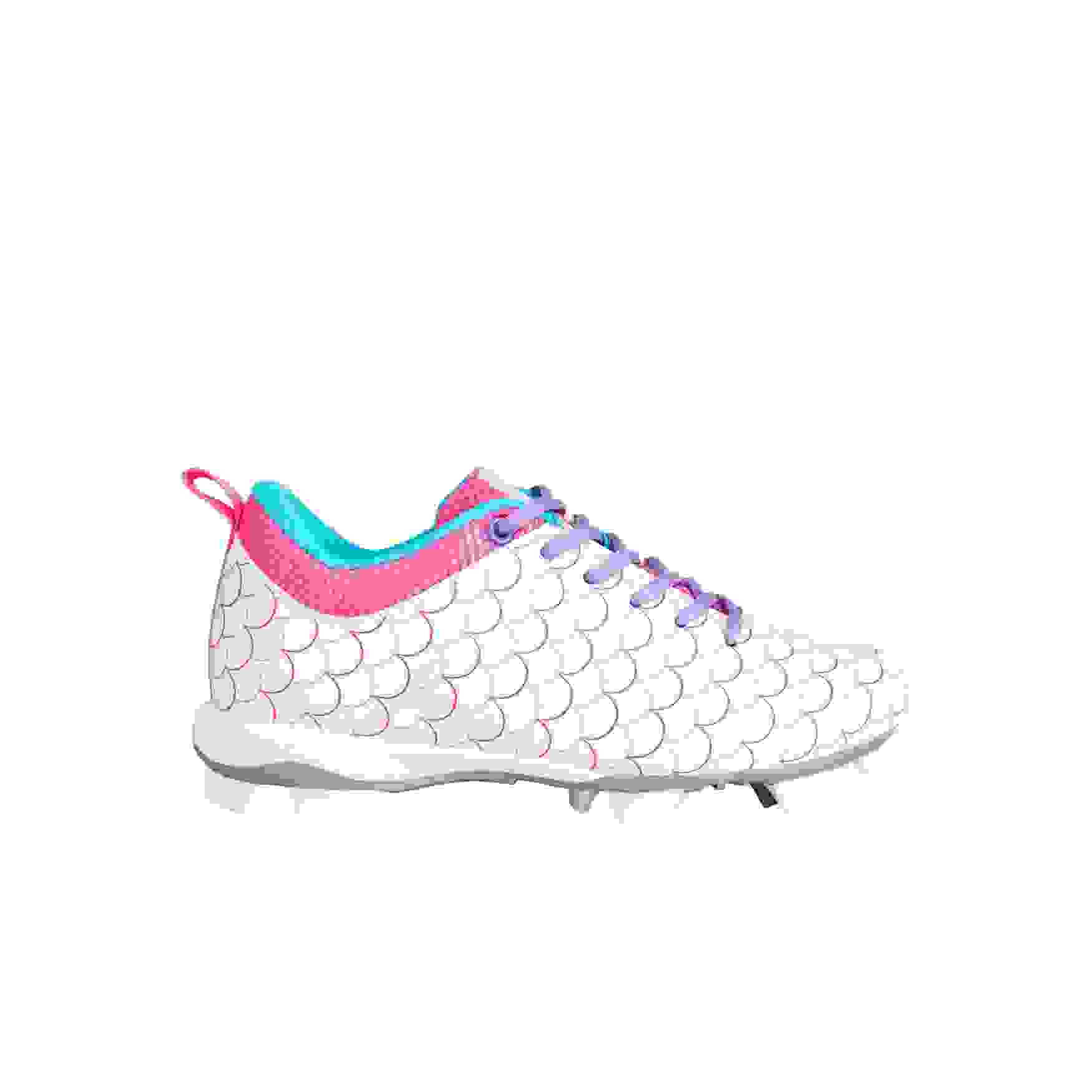RIP-IT Emma Play-Ball Preschool Girls' "White/Pink/Purple" Softball Cleat